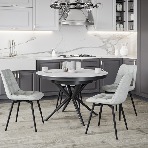 Стул B105-m (B105-m  SD SNOW, BK)